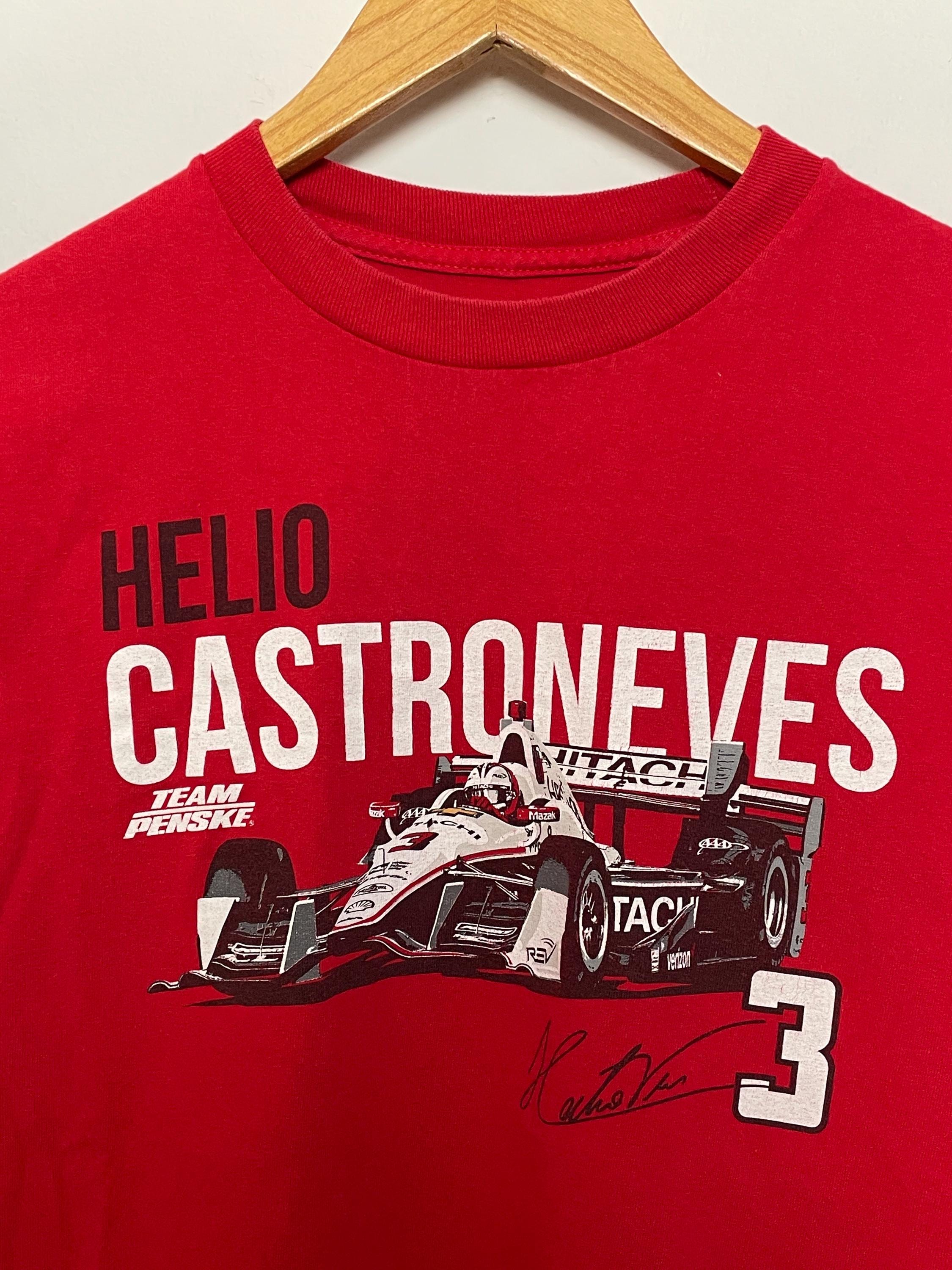 Vintage Helio Castroneves Team Penske Indy Car Racing Indianapolis 500 Champion Red Size Medium (2)
