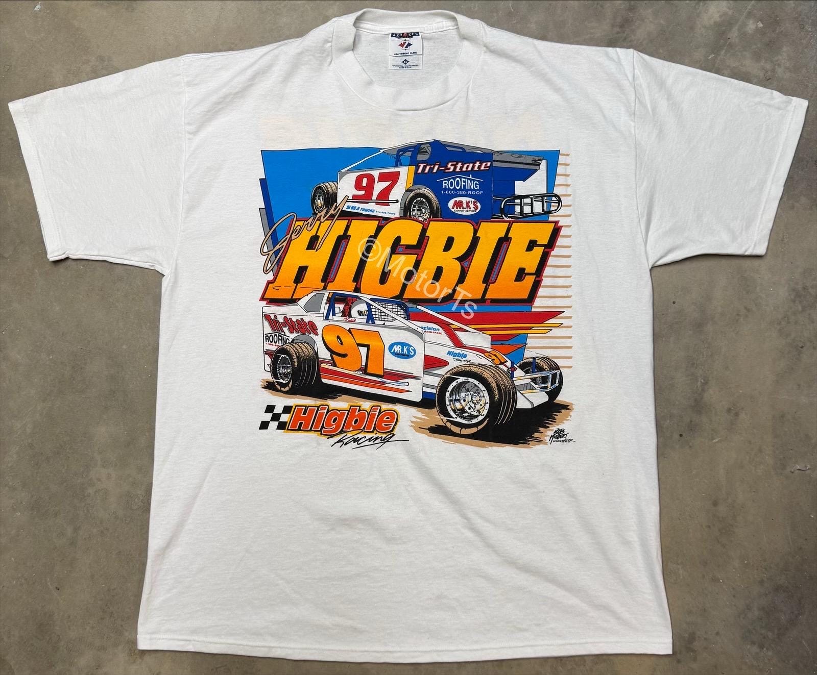 Vintage 90s Jerry Higbie 97 Higbie Racing Modified Racing Tee Xl (1)