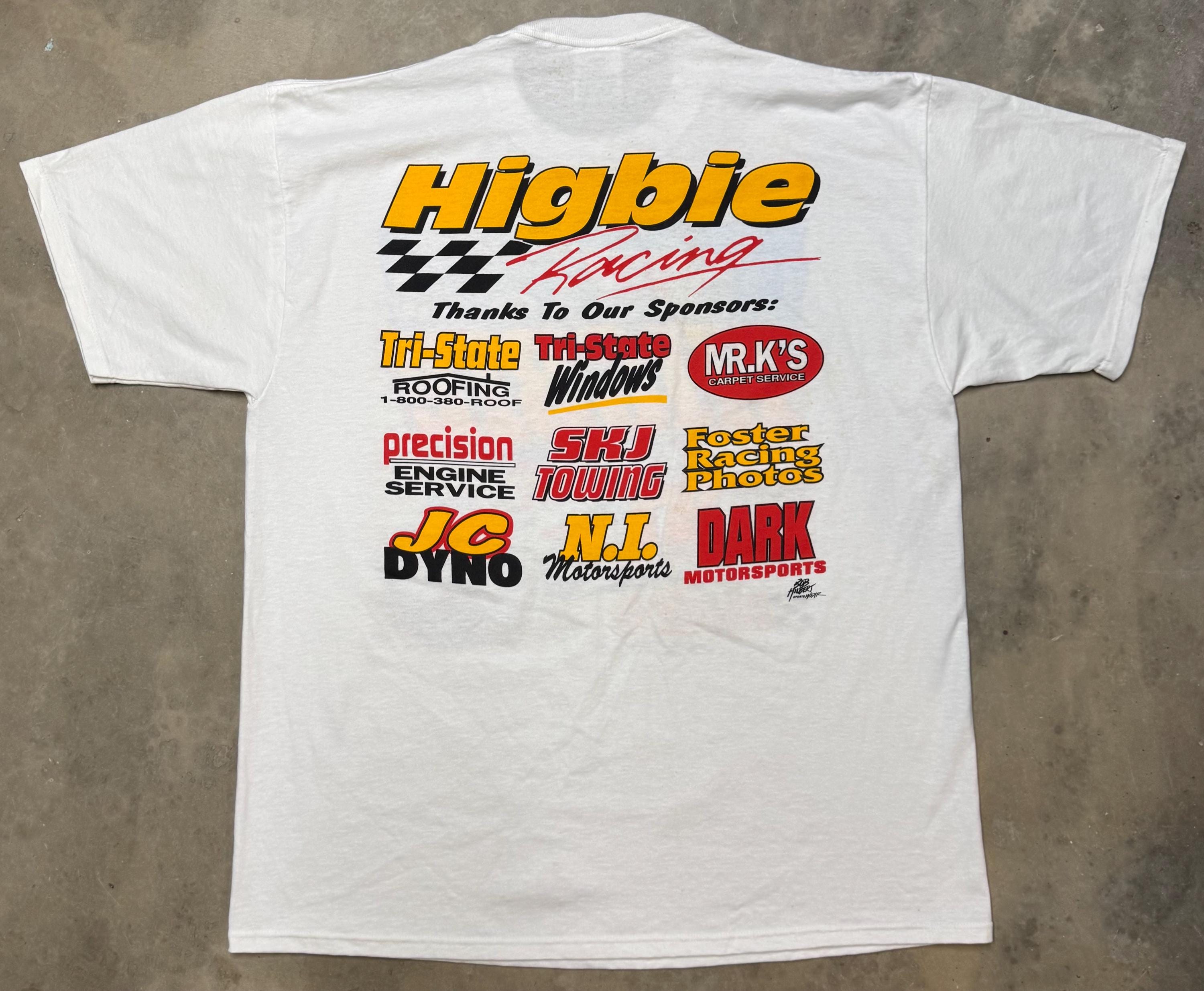 Vintage 90s Jerry Higbie 97 Higbie Racing Modified Racing Tee Xl (2)