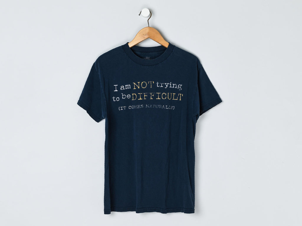 Vintage Y2k Trying Difficult 2000s Navy Skater Unisex T-shirt, Sweatshirt, Hoodie (1)