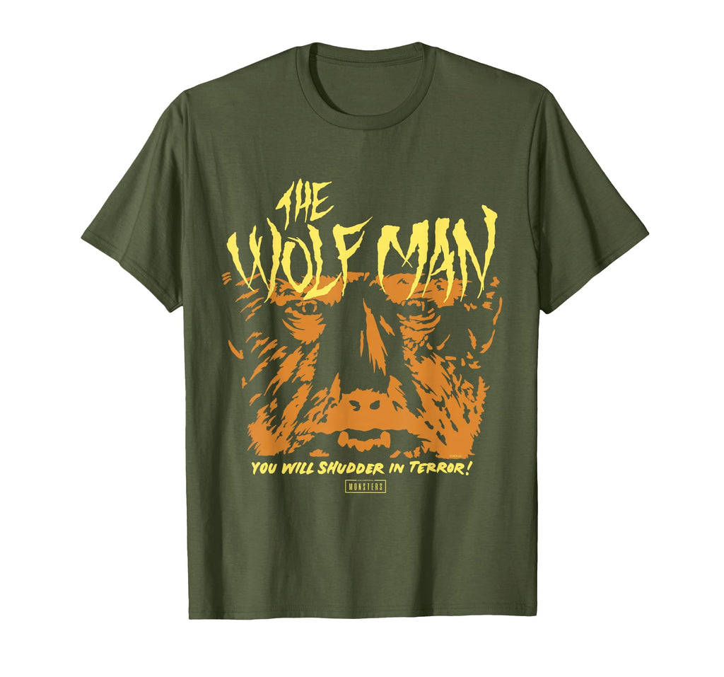 Universal Monsters Wolf Man Shudder Terror Unisex T-shirt, Sweatshirt, Hoodie (1)