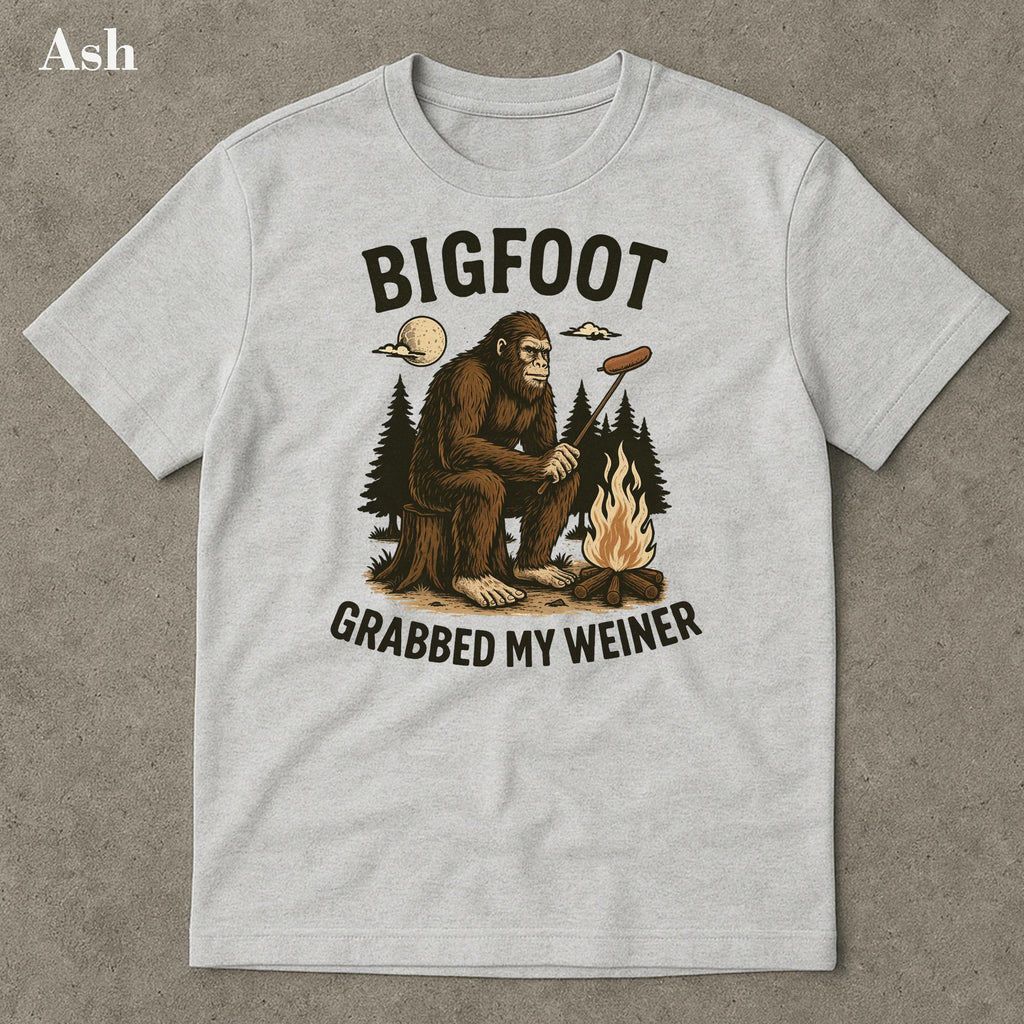 Bigfoot Grabbed Weiner Campfire Sasquatch Bigfoo National Forests Camping Appalachia Silly (4)