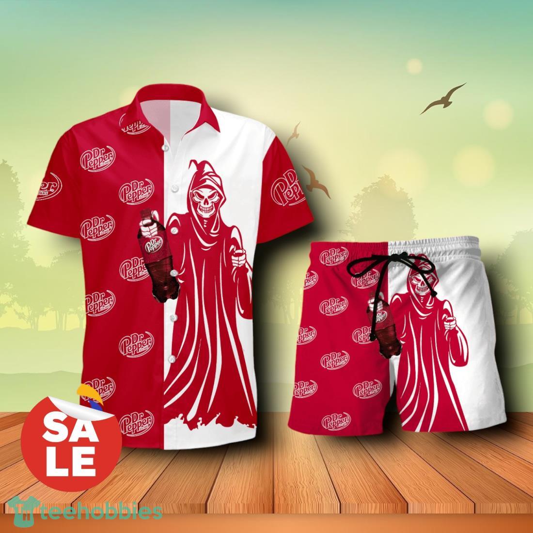 Dr Pepper Death Halloween Combo Hawaiian Shirt & Shorts For Men Women