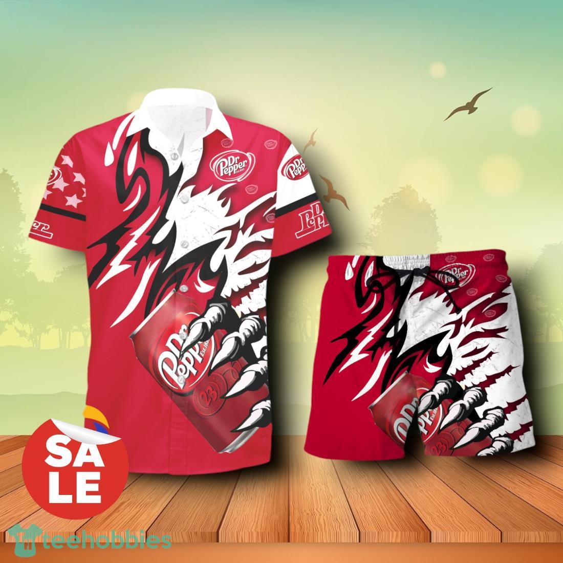 Dr Pepper Monster Claw Combo Hawaiian Shirt & Shorts For Men Women
