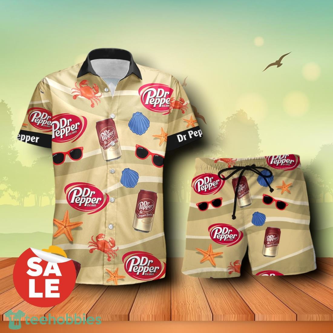 Dr Pepper Summer Seafood Combo Hawaiian Shirt & Shorts For Men Women