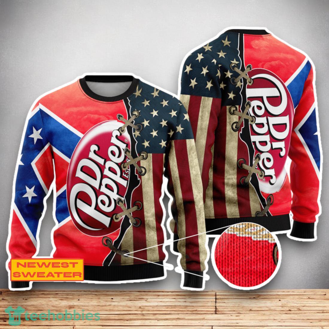 Dr Pepper USA Flag 3D Sweater For Men Women