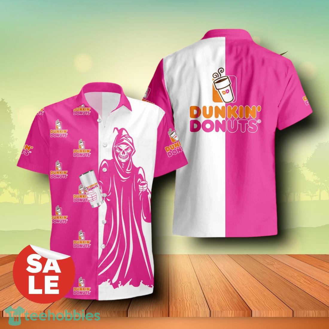 Dunkin Donuts Death Halloween Combo Hawaiian Shirt & Shorts For Men Women