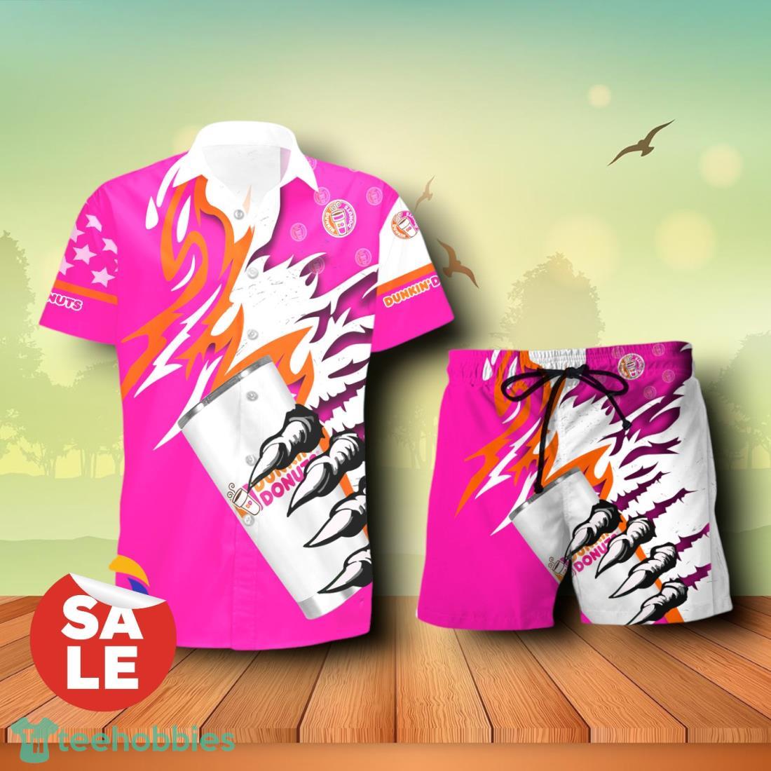 Dunkin Donuts Monster Claw Combo Hawaiian Shirt & Shorts For Men Women