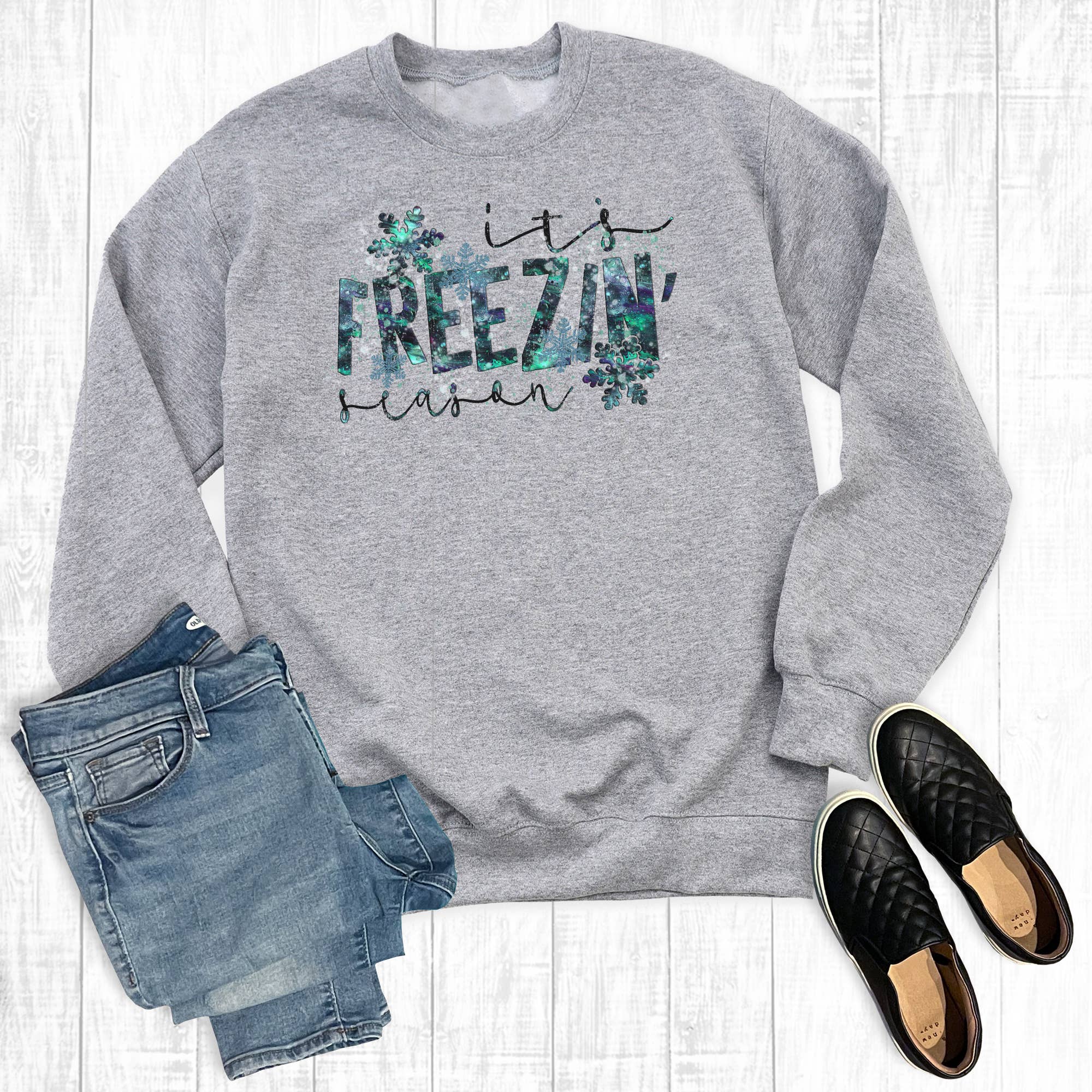 It's Freezin' Season Sweatshirt T-Shirts, Hoodie | PodTeesHub.com