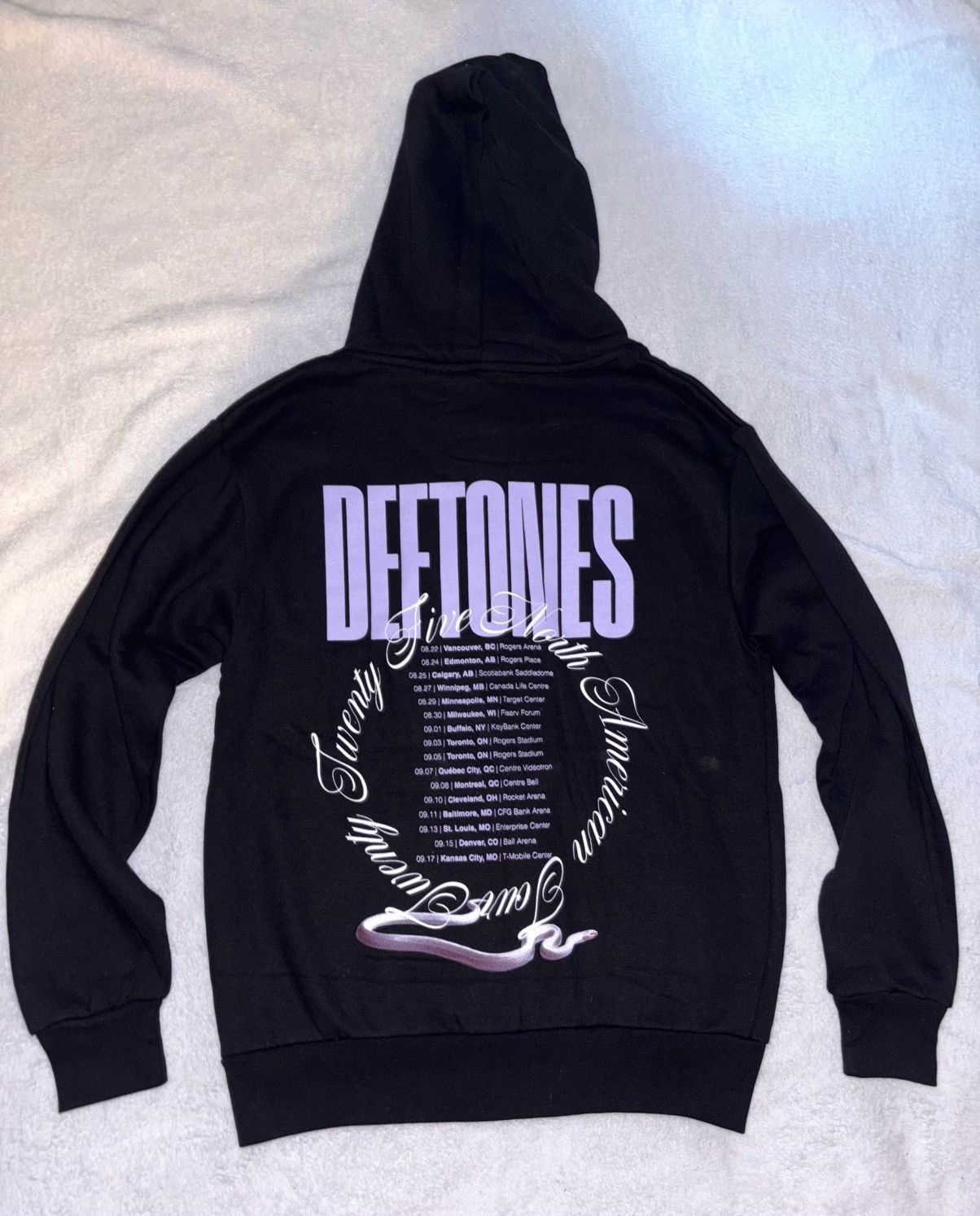 Band Tees Very Rare Sold Out Deftones Private Music Tour Hoodie Sweatshirt | PodTeesHub.com