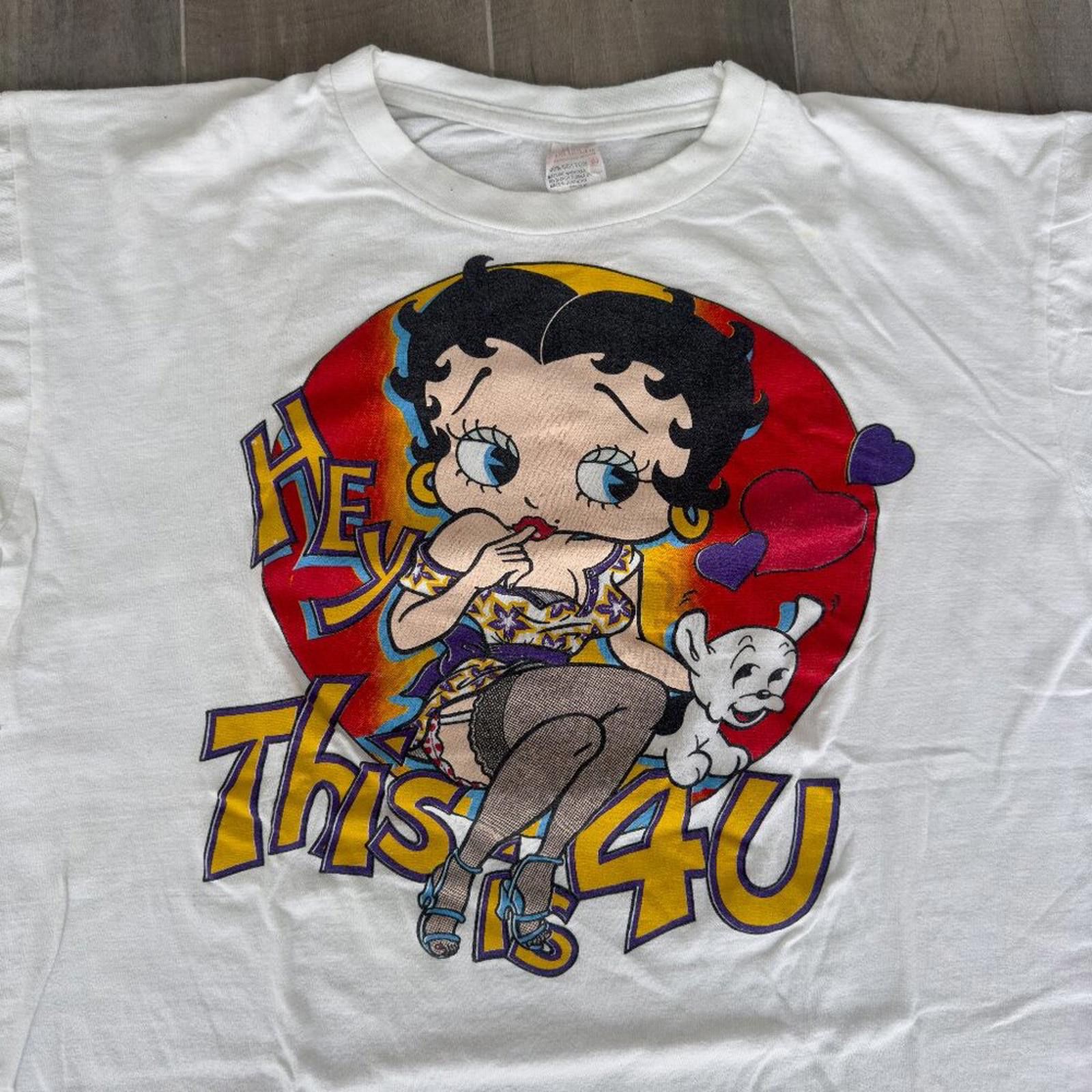Vintage 1980s Betty Boop Lover Girl T Shirt Hoodie, Sweatshirt | PodTeesHub.com