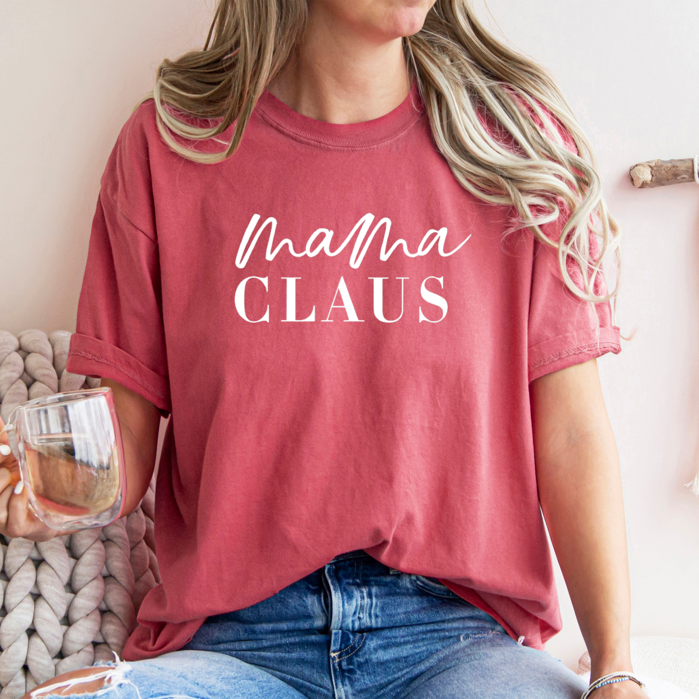 Mama Claus Christmas Tee - Christmas Tee - Multiple Colors Hoodie, Sweatshirt | PodTeesHub.com