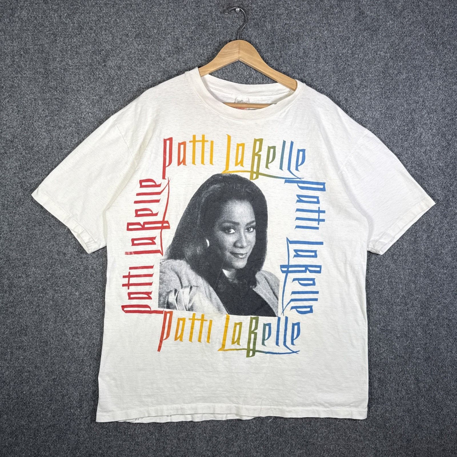 Rap Tees Vintage Patti Labelle Shirt Xl White 90s Music Band Tee Jazz Hoodie, Sweatshirt | PodTeesHub.com