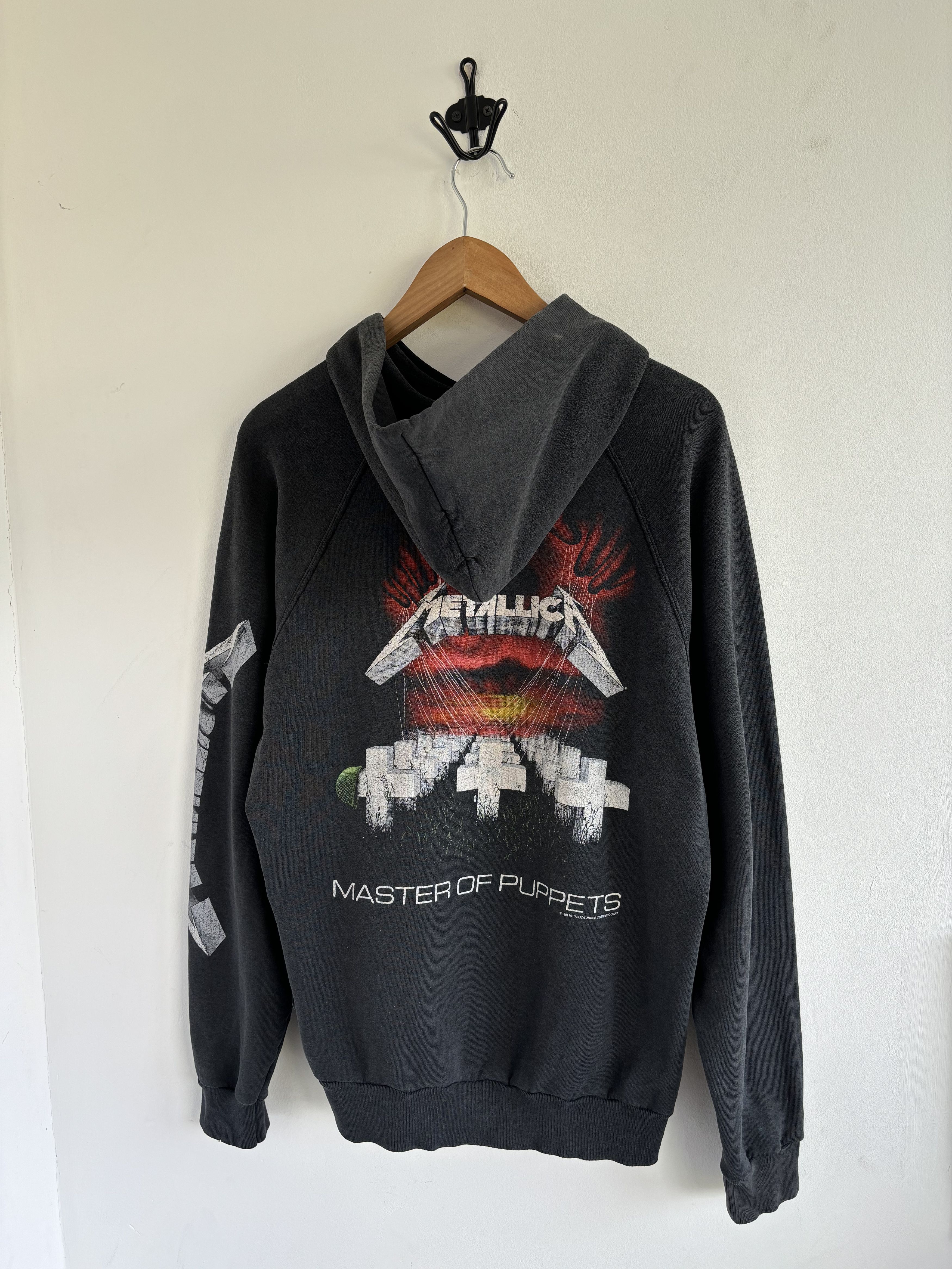 Vintage 1994 Metallica Master Of Puppets Faded Hoodie T-Shirts, Sweatshirt | PodTeesHub.com