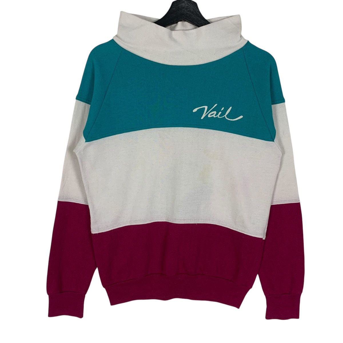 Vintage Eagle Sportwear Turtleneck Multistripe Sweatshirt T-Shirts, Hoodie | PodTeesHub.com