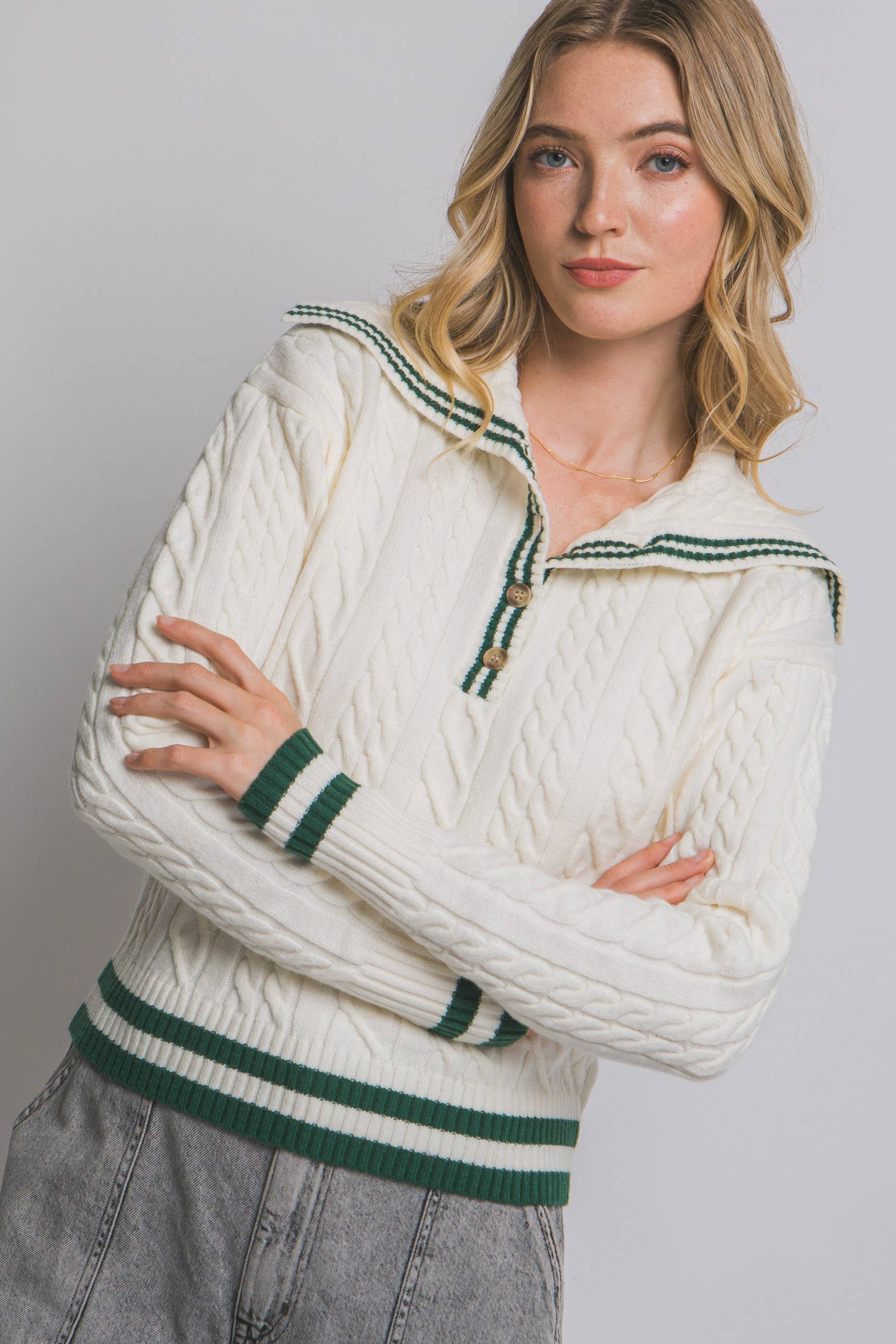 ..0809 Sailor Collar Long Sleeve Sweater SI-28520 T-Shirts, Hoodie, Sweatshirt | PodTeesHub.com