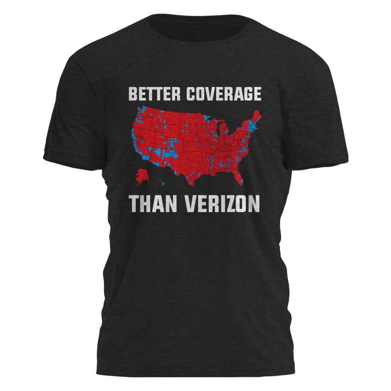 Better Coverage Than Verizon Tee - 3541 Hoodie, Sweatshirt | PodTeesHub.com