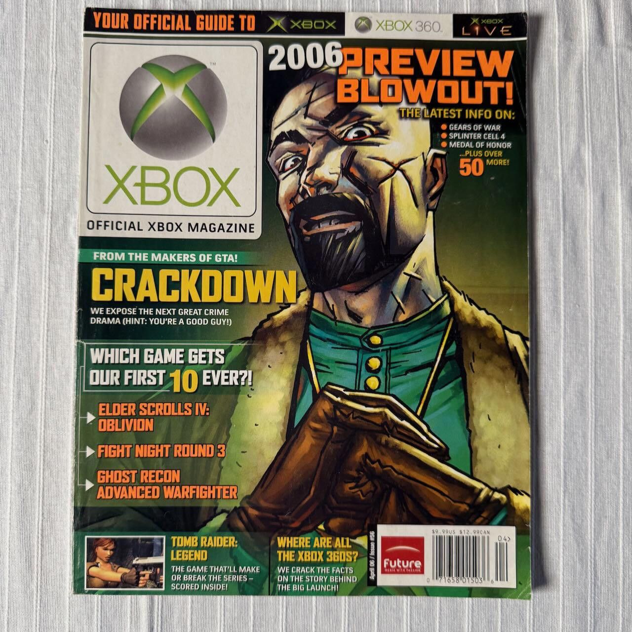 Other Vtg Xbox Magazine 56 April 2006 Crackdown Preview W Poster T-Shirts, Hoodie, Sweatshirt | PodTeesHub.com