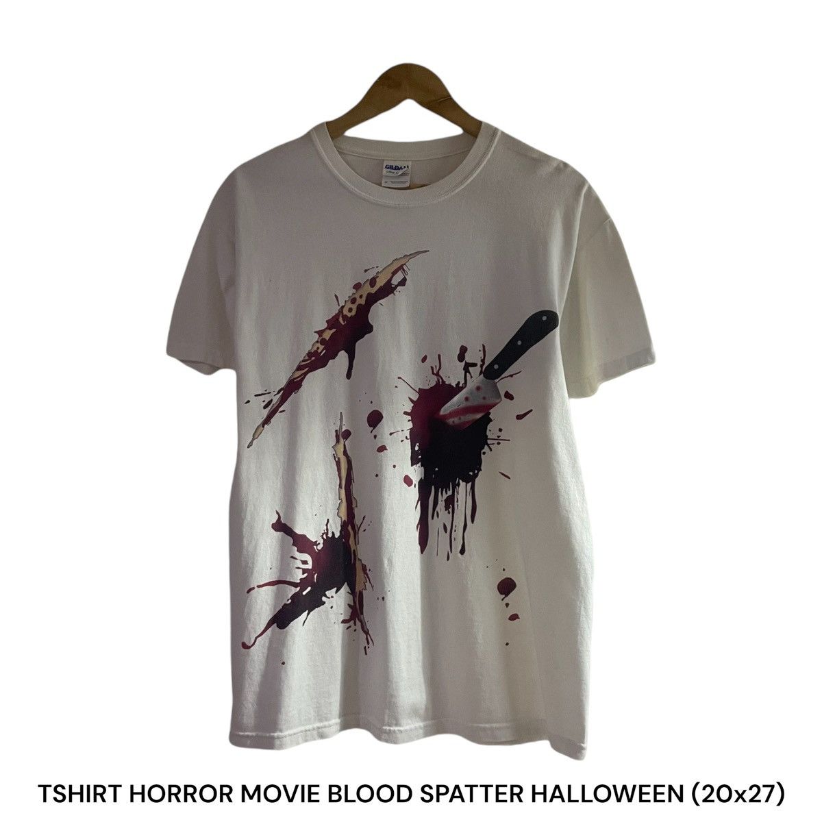 Vintage Tshirt Horror Movie Blood Spatter Halloween Hoodie, Sweatshirt | PodTeesHub.com