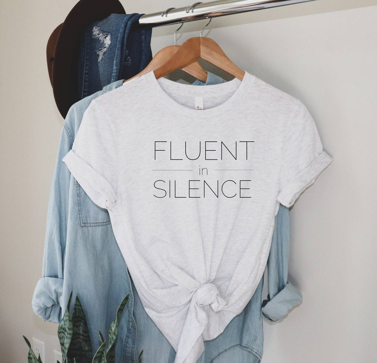 Fluent in Silence T-Shirt Hoodie, Sweatshirt | PodTeesHub.com