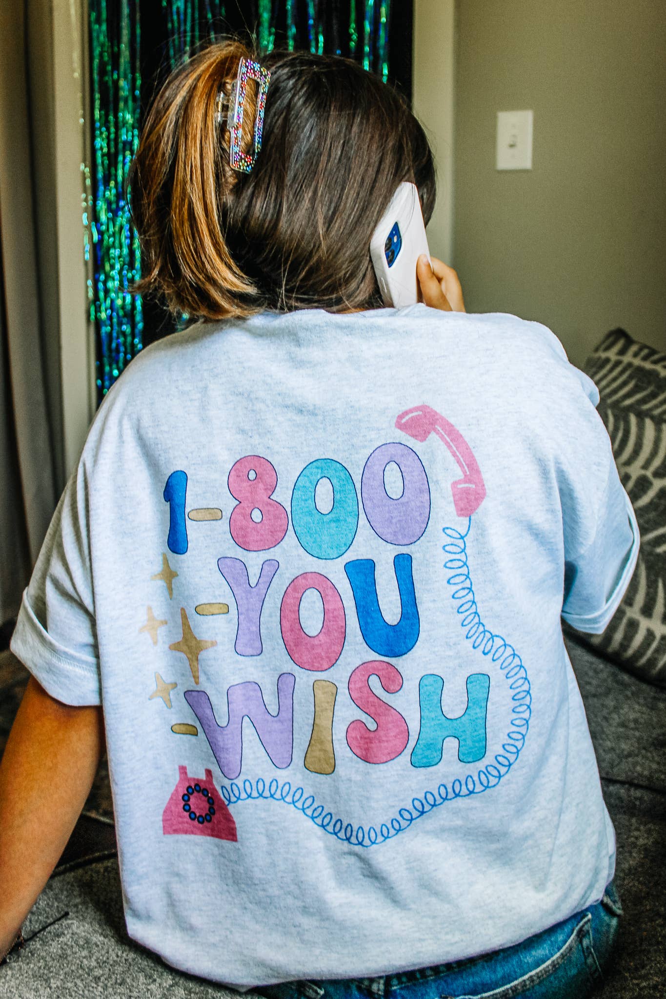 1-800-YOUWISH Ash Graphic T-Shirt Hoodie, Sweatshirt | PodTeesHub.com