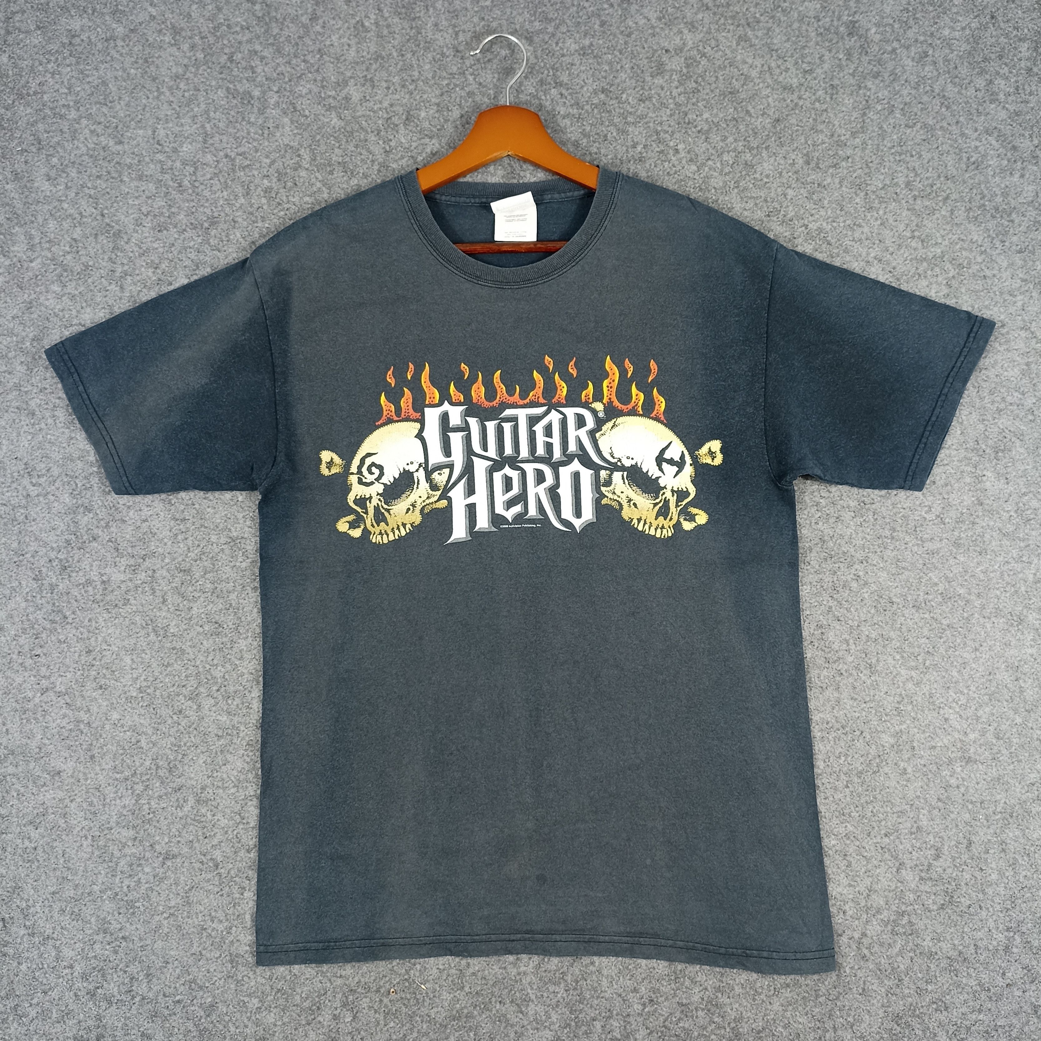Fast Deals Vintage Guitar Hero T Shirt Faded Nostalgia Hoodie, Sweatshirt | PodTeesHub.com
