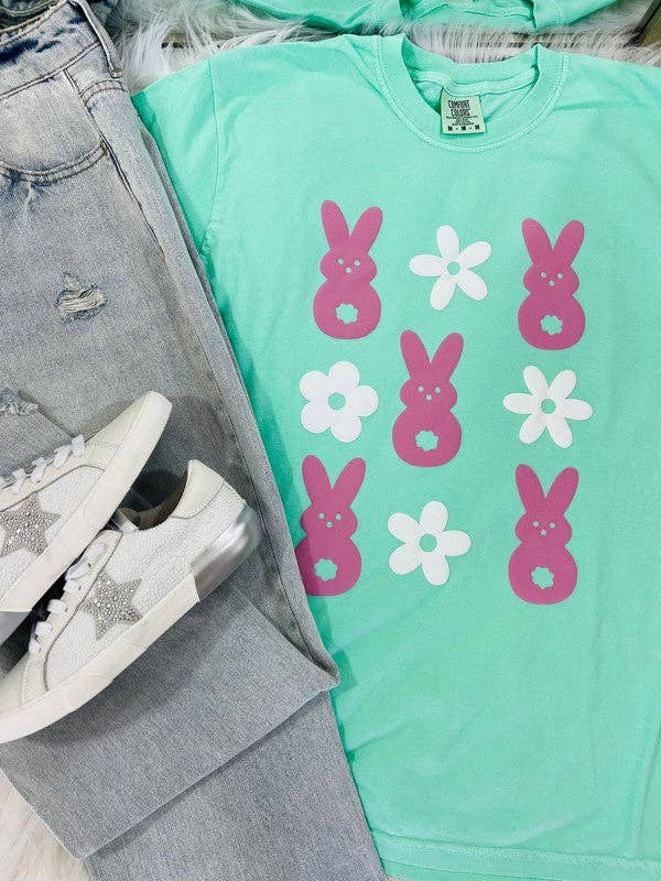 Peeps and Flowers Checkered Trio Puff Tee Hoodie, Sweatshirt | PodTeesHub.com