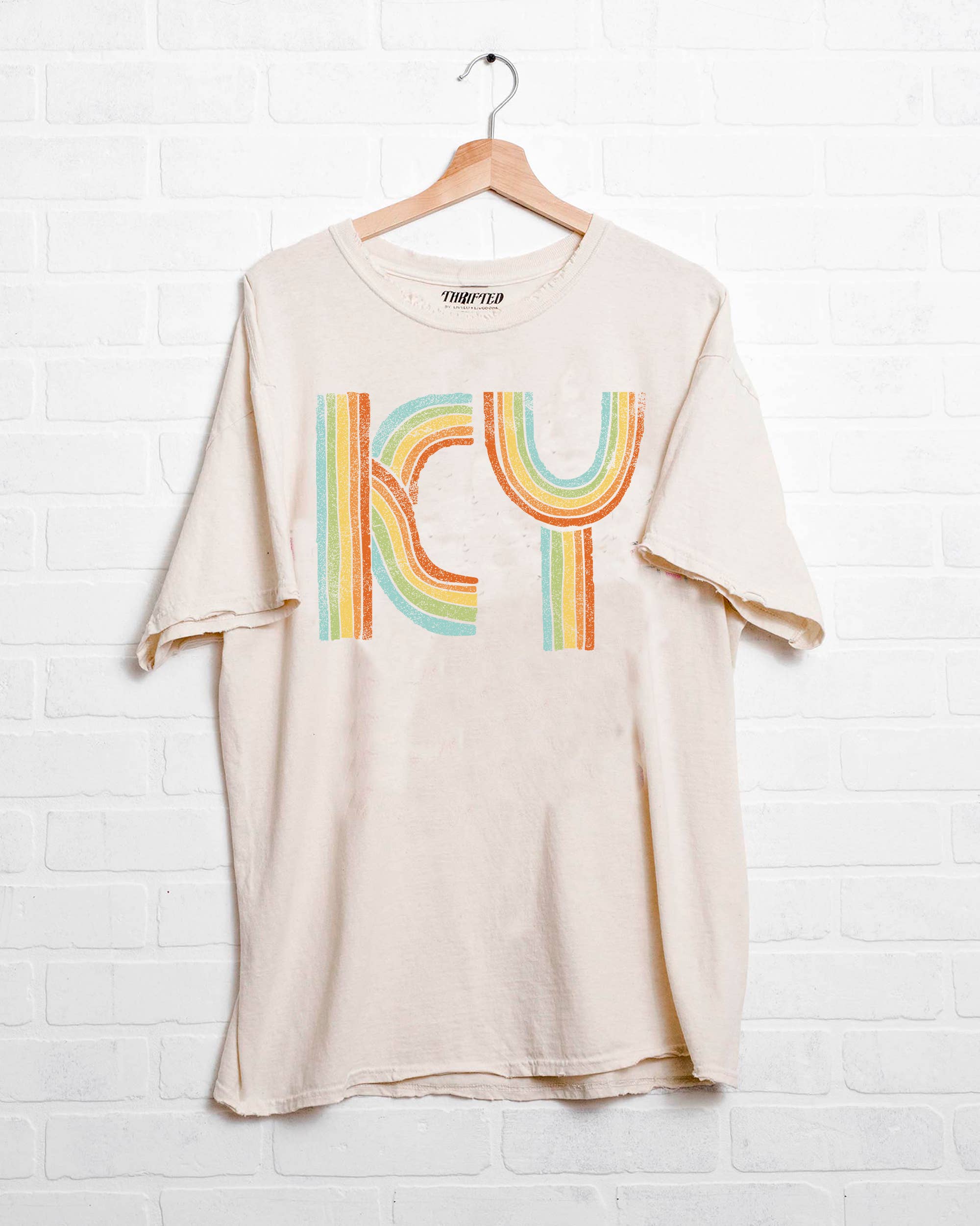 Ky Kentucky Promise Off White Thrifted Graphic Tee Hoodie, Sweatshirt | PodTeesHub.com