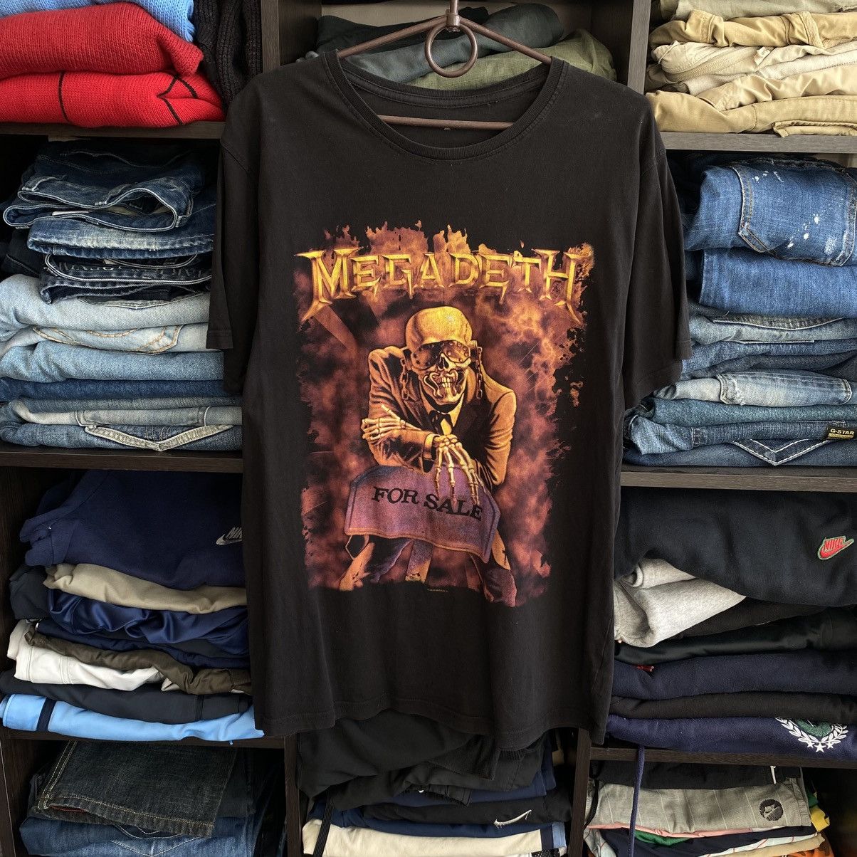 Band Tees Vintage Megadeth Big Graphic Logo Rock Band 00 S Tee Hoodie, Sweatshirt | PodTeesHub.com