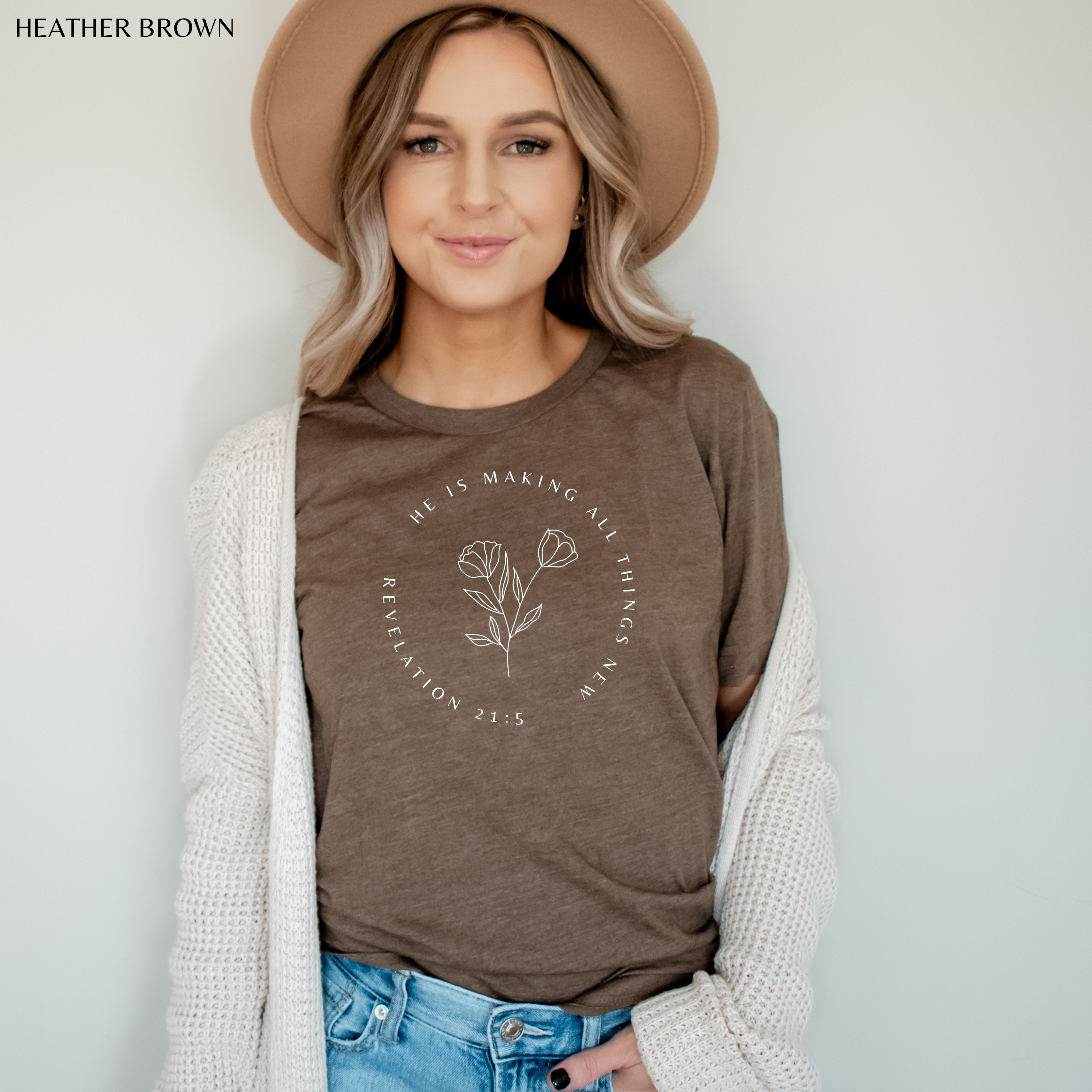 He Makes All Things New T-Shirt Christian *Multiple Color* Hoodie, Sweatshirt | PodTeesHub.com