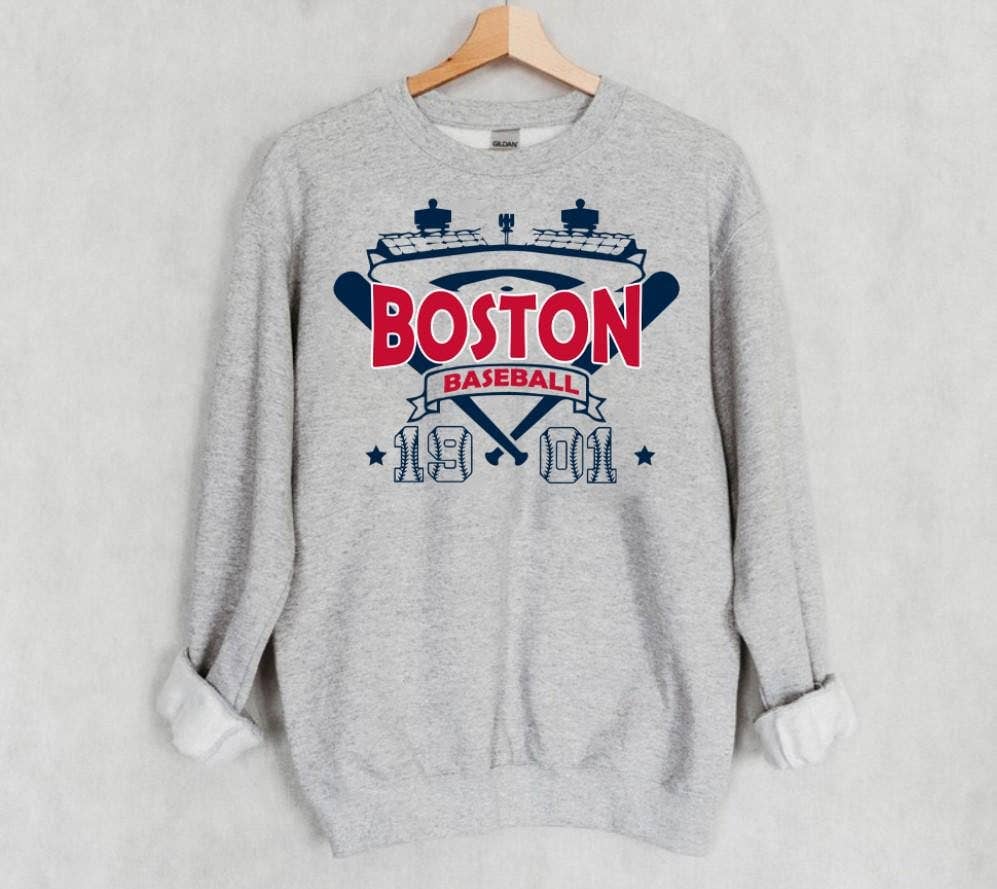 Boston Baseball Vintage Stadium Est 1901 Sweatshirt T-Shirts, Hoodie | PodTeesHub.com