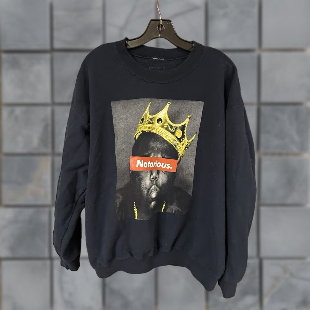 Vintage Black Notorious Big Graphic Sweatshirt Xl User Black Notorious Big Hip Hop Sweatshirt Xl T-Shirts, Hoodie