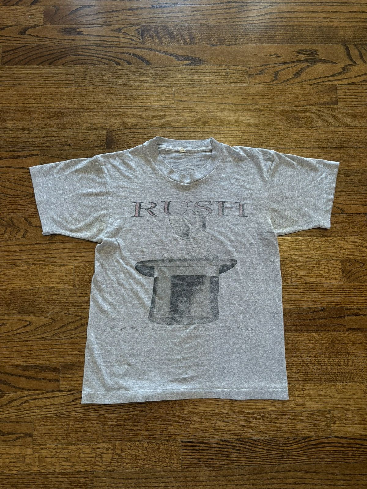 Band Tees Faded Vintage 1990 Rush Band Tee Presto Tour Hoodie, Sweatshirt | PodTeesHub.com