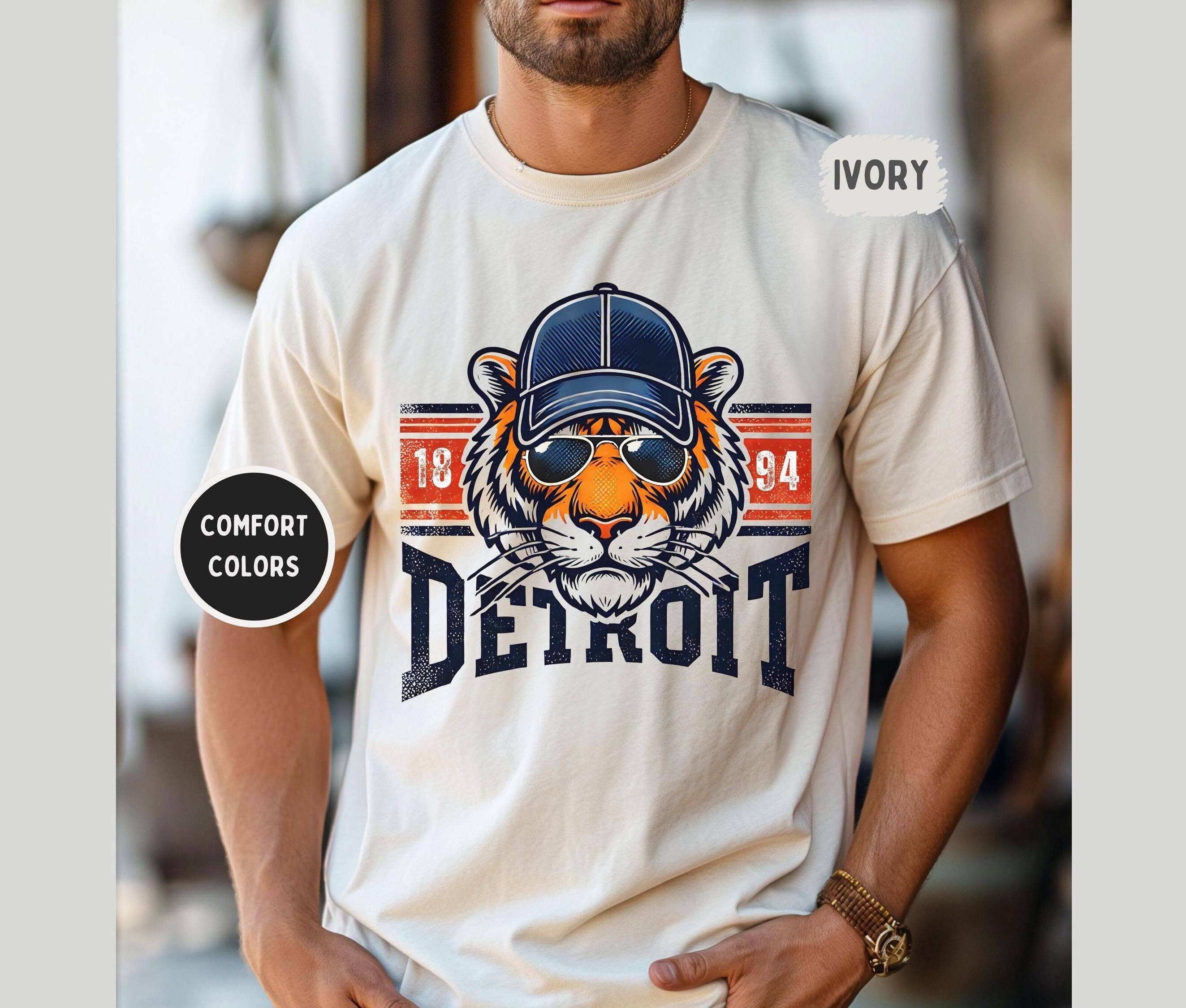 Detroit Baseball Vintage Tee Sports Fan Shirt Hoodie, Sweatshirt | PodTeesHub.com