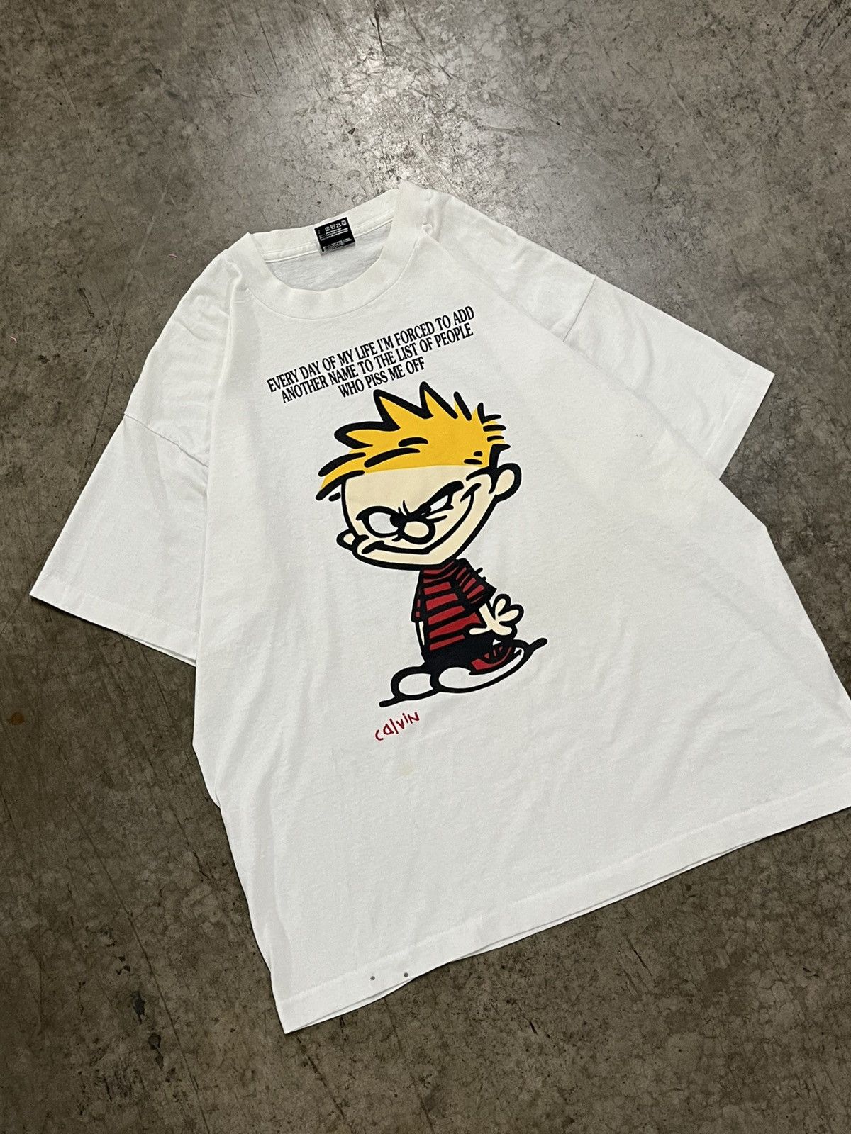 Vintage Calvin And Hobbs 90s Funny Graphic Tee Shirt Grunge Hoodie, Sweatshirt | PodTeesHub.com