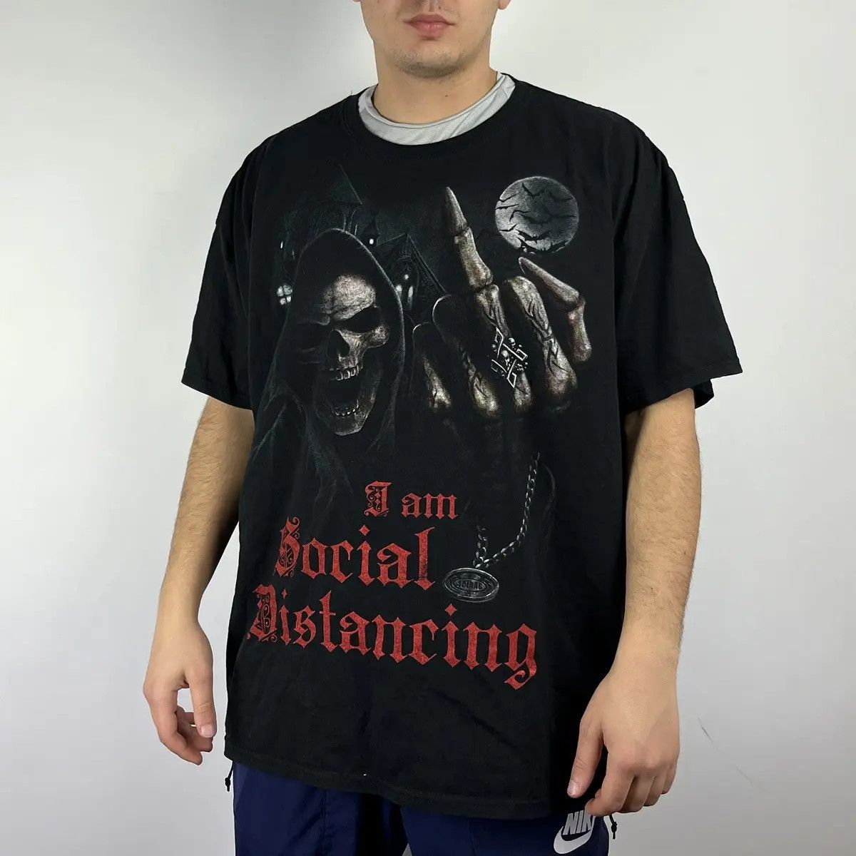 Band Tees Vintage Skulls Tshirt Skeleton Fcuc Size 3xlarge Hoodie, Sweatshirt | PodTeesHub.com
