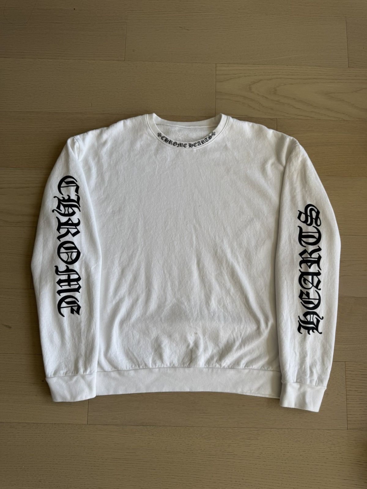 Hearts Chrome Hearts Script Crewneck T-Shirts, Hoodie, Sweatshirt | PodTeesHub.com