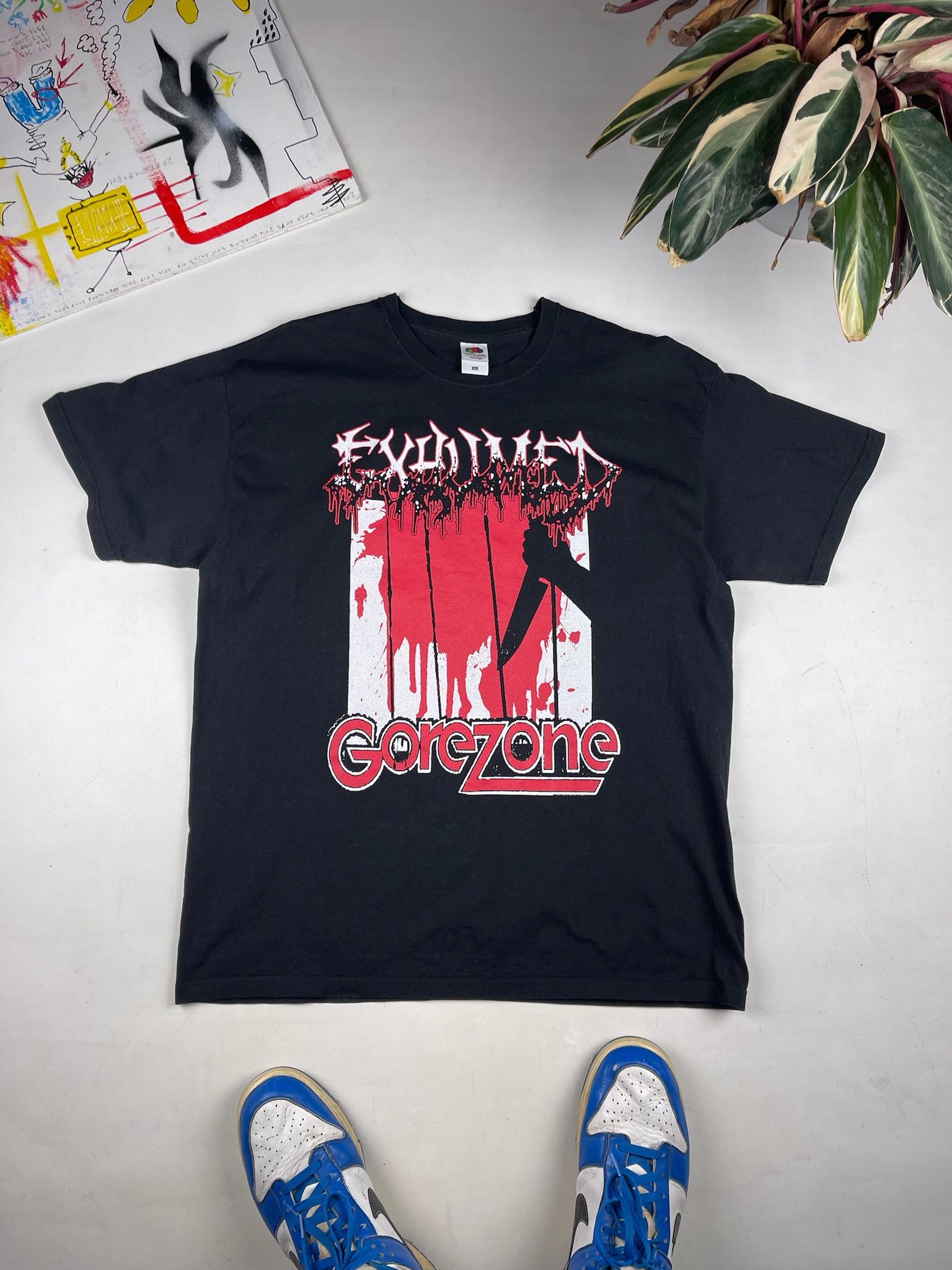 Band Tees Vintage Exhumed Deathgrind Core Metal Band Tee Hoodie, Sweatshirt | PodTeesHub.com