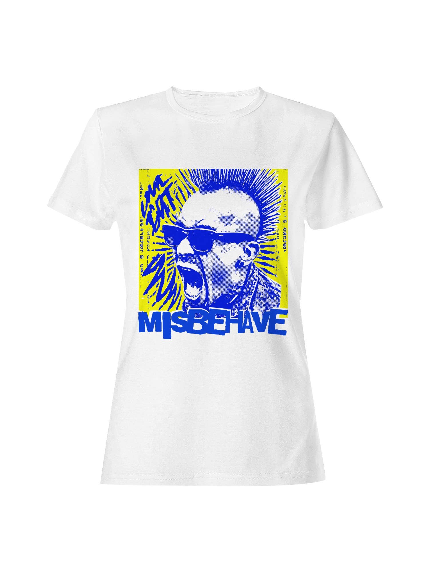 Misbehave: Bold Punk Art Women's T-Shirt Hoodie, Sweatshirt | PodTeesHub.com