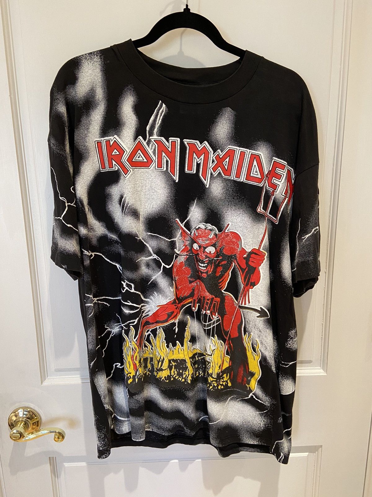 Iron Maiden X Vintage 1992 Iron Maiden Band Tee Hoodie, Sweatshirt | PodTeesHub.com