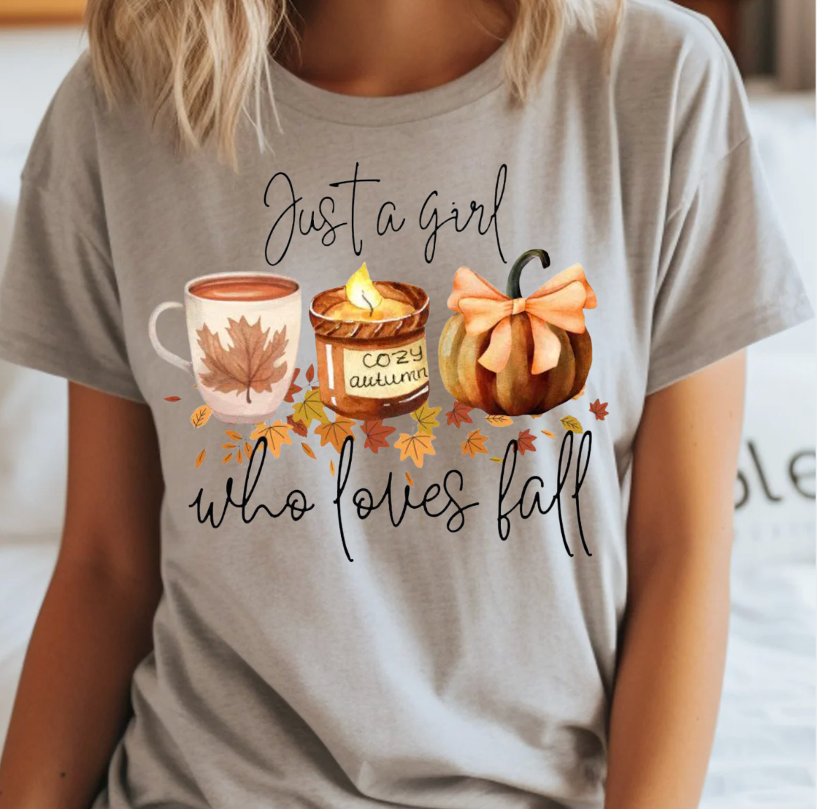 Just A Girl Who Loves Fall Tee Hoodie, Sweatshirt | PodTeesHub.com