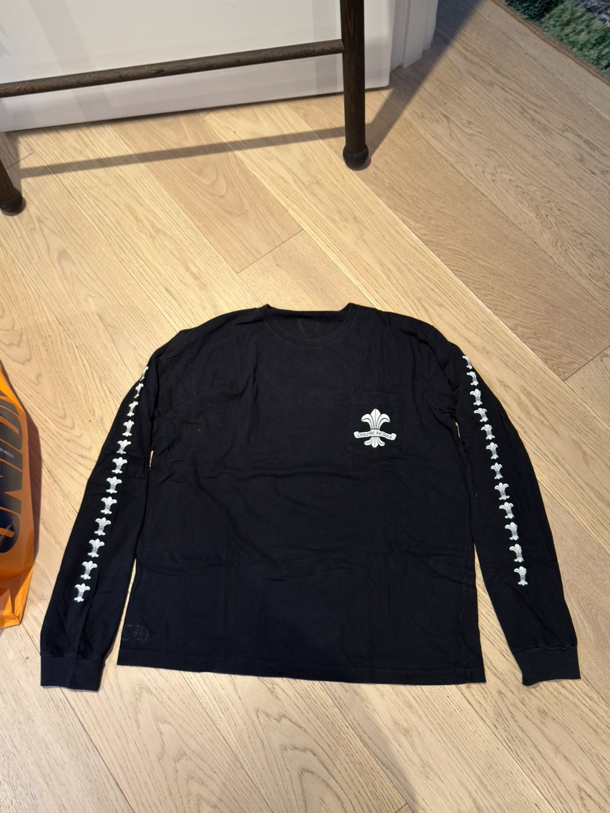 Hearts Chrome Hearts Fleur De Lis Long Sleeve Tee Hoodie, Sweatshirt | PodTeesHub.com