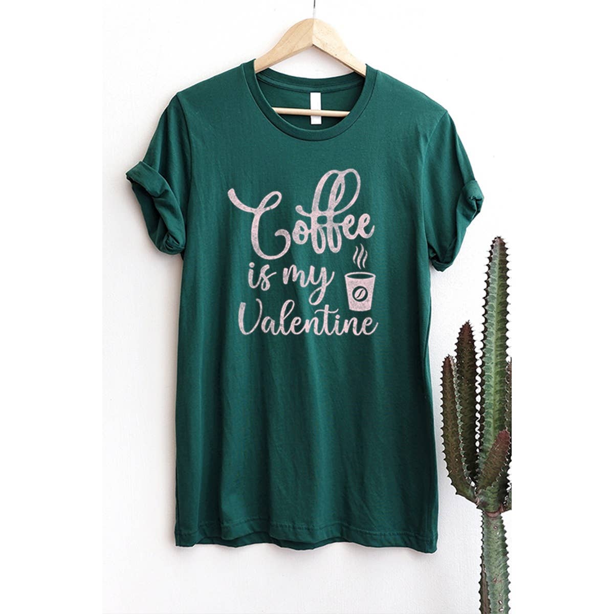 Coffee Is My Valentine  Graphic Tee Hoodie, Sweatshirt | PodTeesHub.com