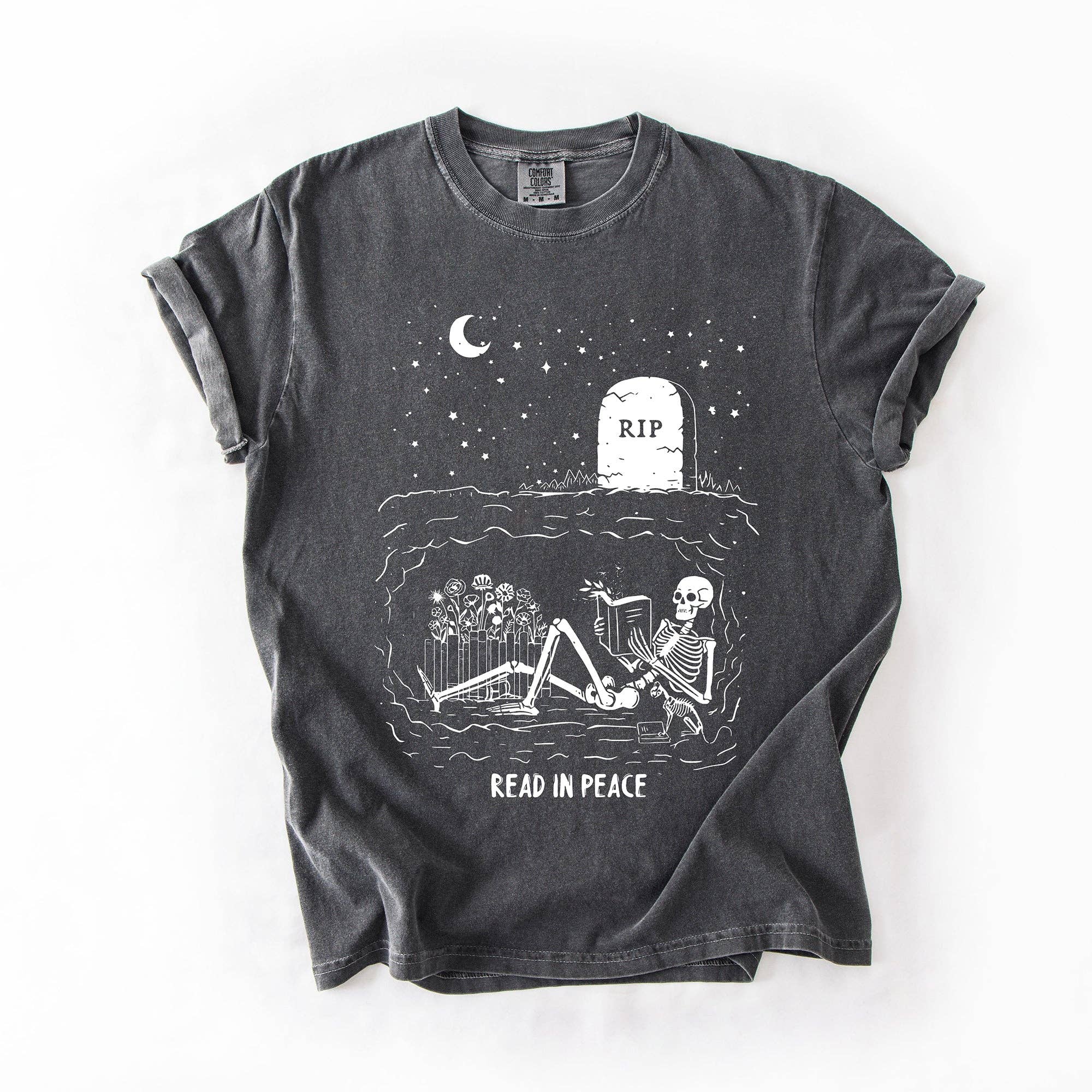 Read in Peace, Rip Halloween Booktok Bookish Library T-Shirt Hoodie, Sweatshirt | PodTeesHub.com