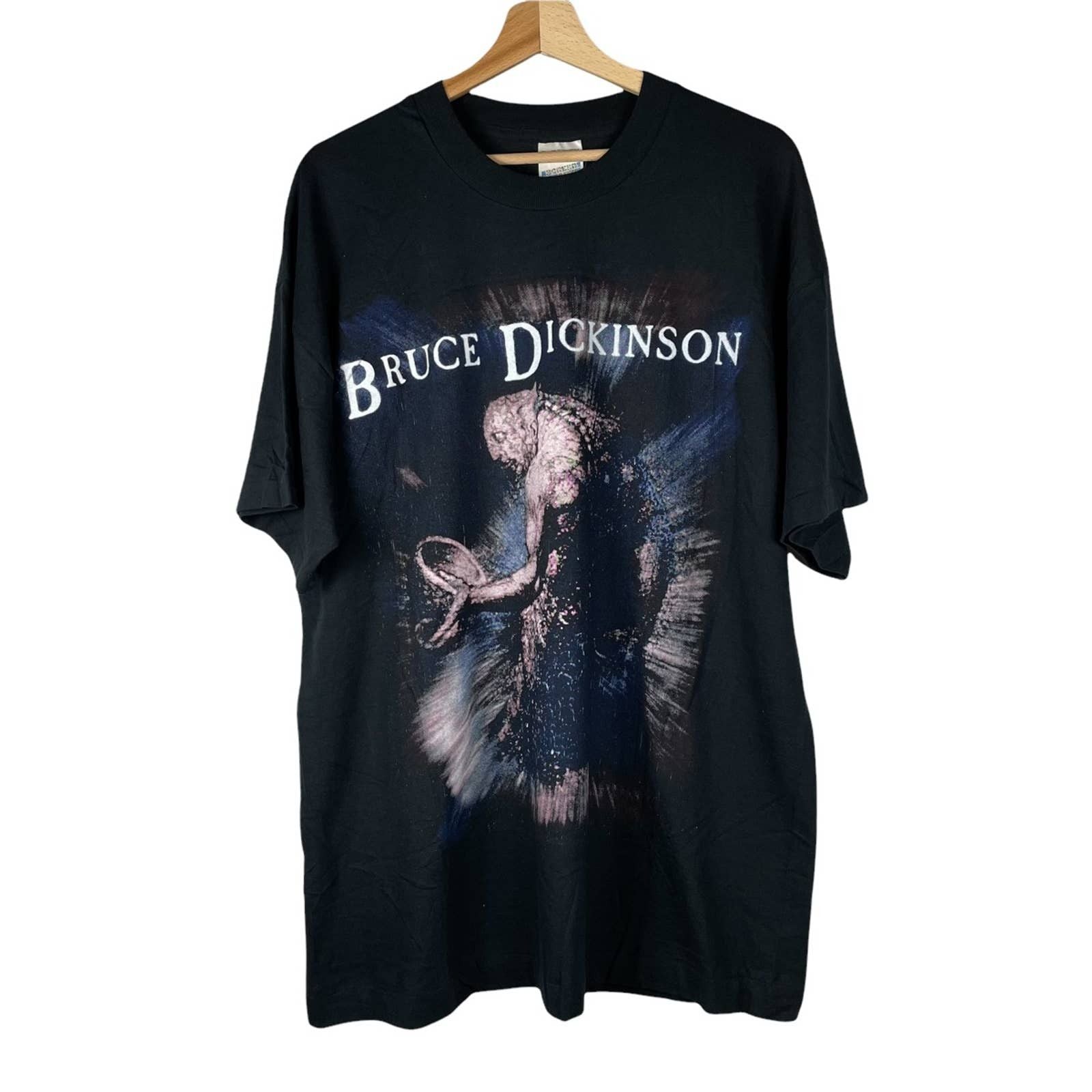 Vintage 90s Bruce Dickinson Screen Stars Black Rare T-Shirts, Hoodie, Sweatshirt