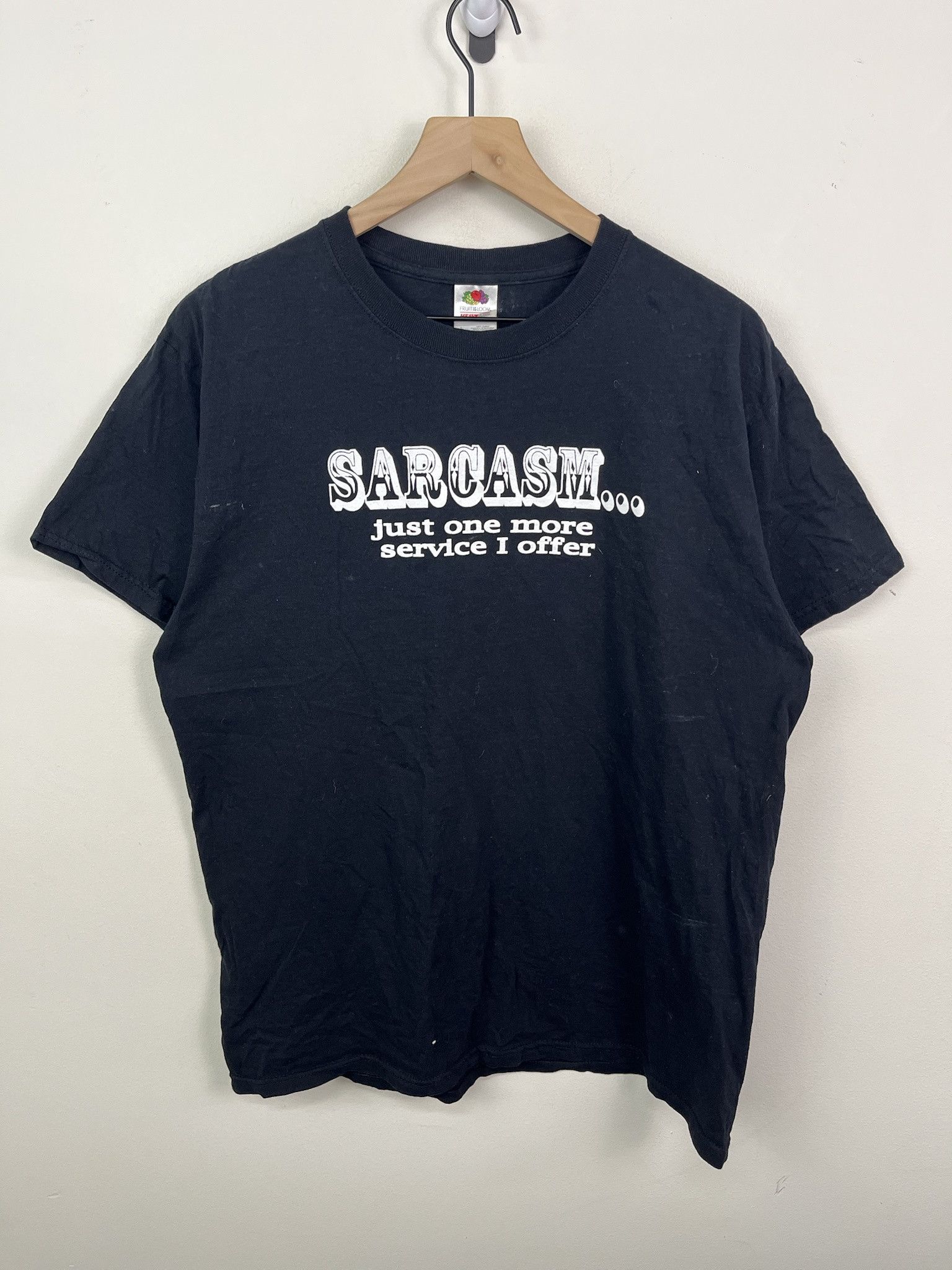 Vintage Sarcasm Joke T Shirt Size L Hoodie, Sweatshirt | PodTeesHub.com