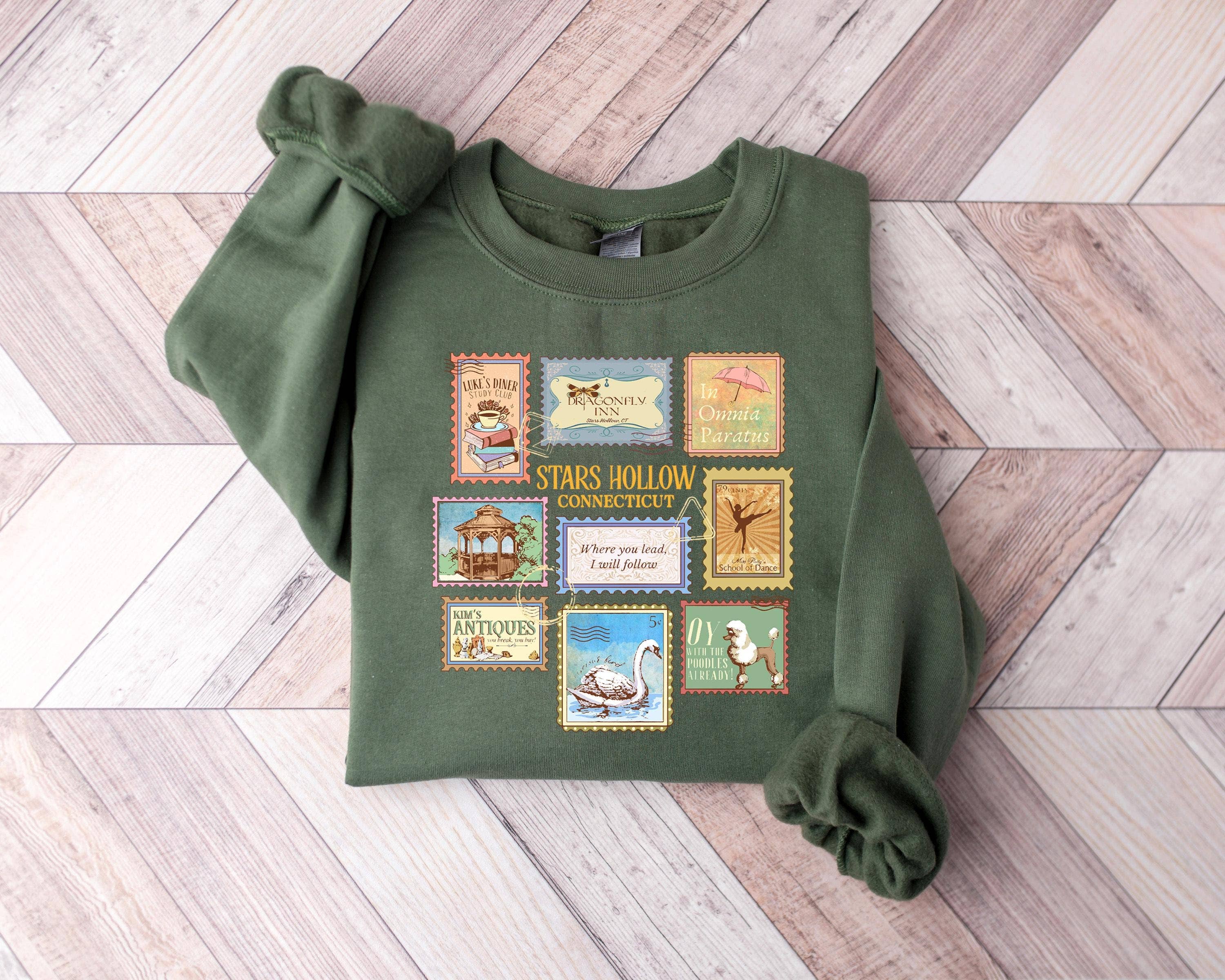 Stars Hollows Luke's Coffee No Cell Phone Dragonfly Inn Tee Hoodie, Sweatshirt | PodTeesHub.com