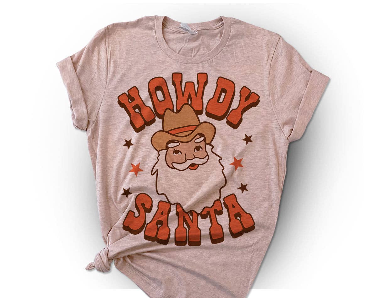 Howdy Santa - Funny Christmas Shirt Hoodie, Sweatshirt | PodTeesHub.com