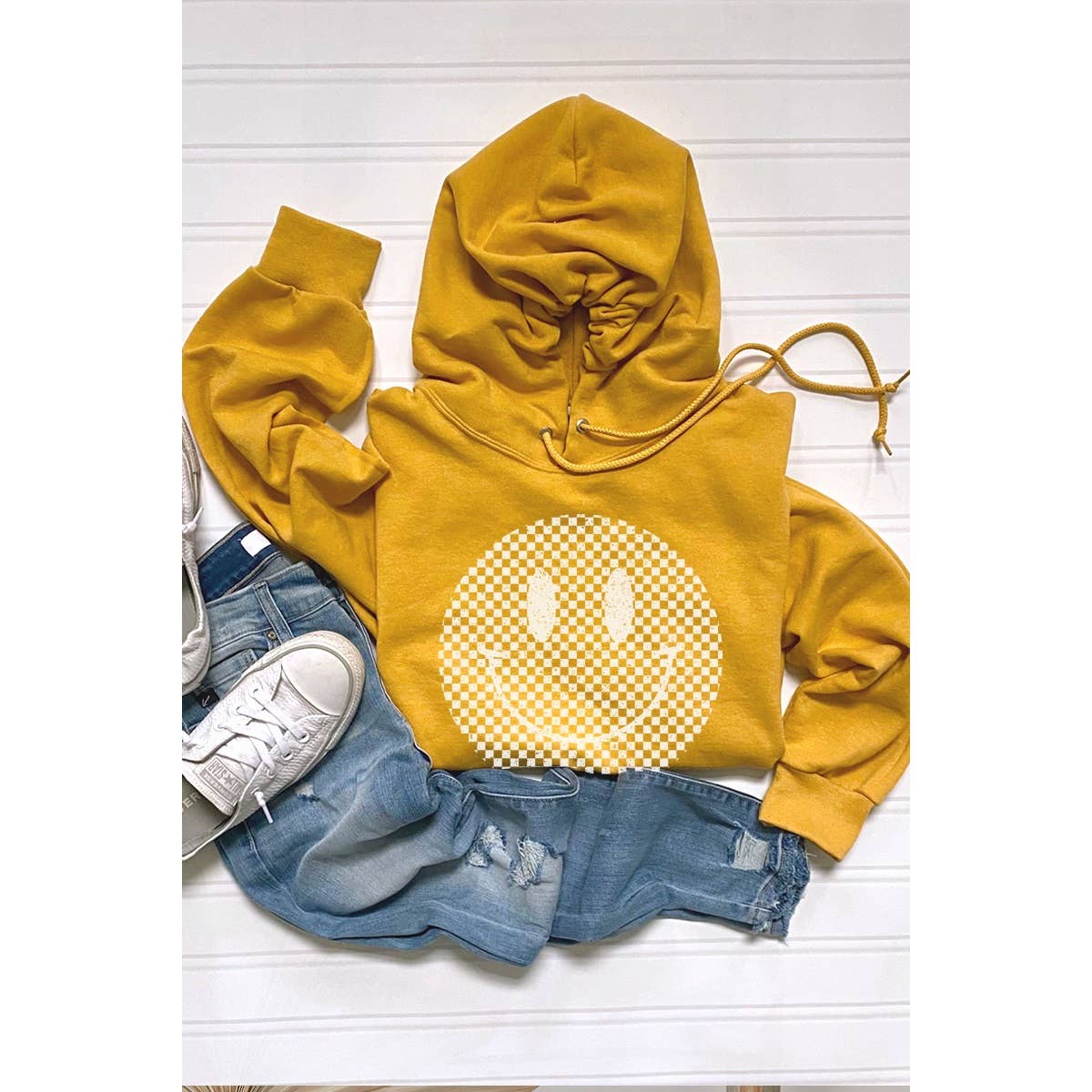 Check Smile Face Graphic  Hoodie T-Shirts, Sweatshirt | PodTeesHub.com