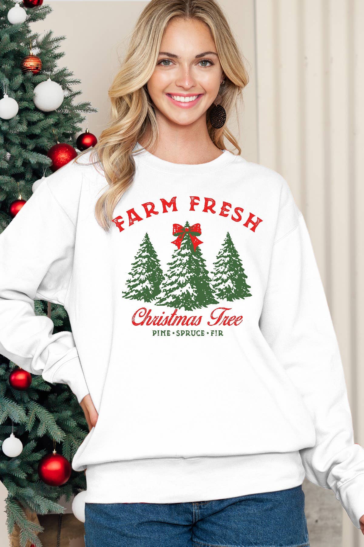Farm Fresh Christmas Tree - Sweatshirt T-Shirts, Hoodie | PodTeesHub.com